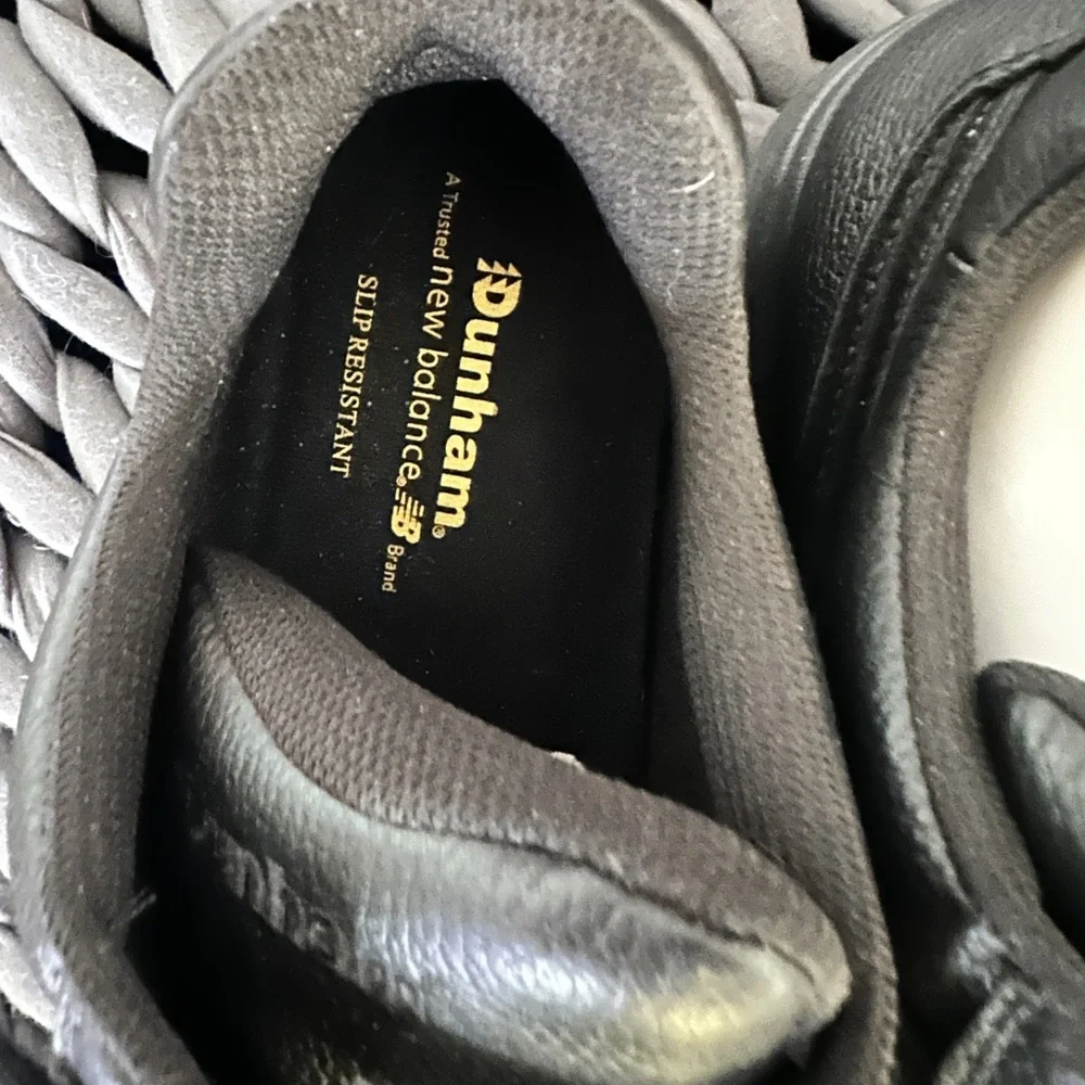 Dunham Black New Balance Winslow‎ Leather Velcro Oxford Sneakers 15 USA
